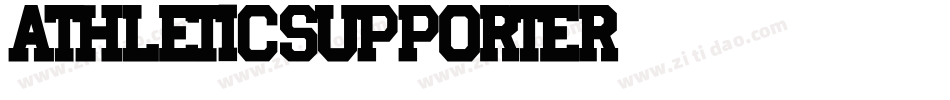 Athletic Supporter字体转换